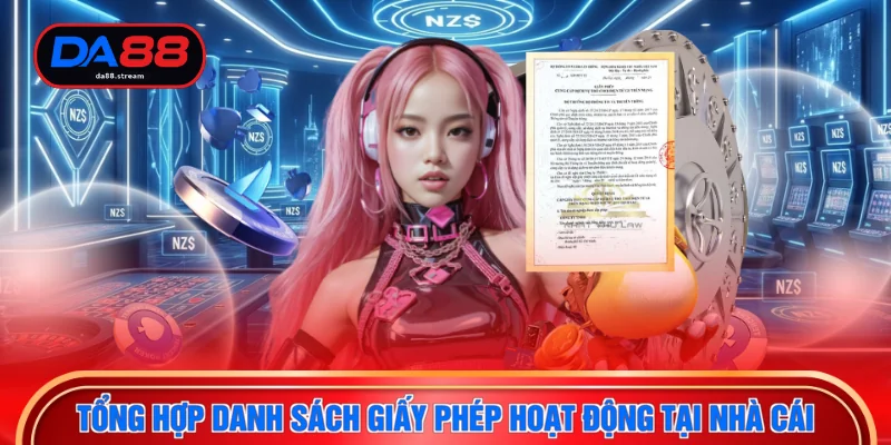Tổng hợp danh sách giấy phép hoạt động tại nhà cái